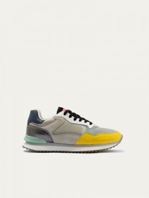 Women's Hoff City Miami Sneakers Yellow Grey | WBC8034FR