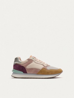 Women's Hoff City Pasadena Sneakers White Pink Brown | ZGL909JW