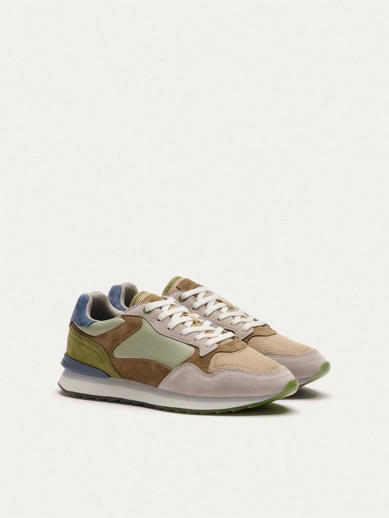 Men's Hoff City Baku Sneakers Green Brown Khaki | CNL474ZZ