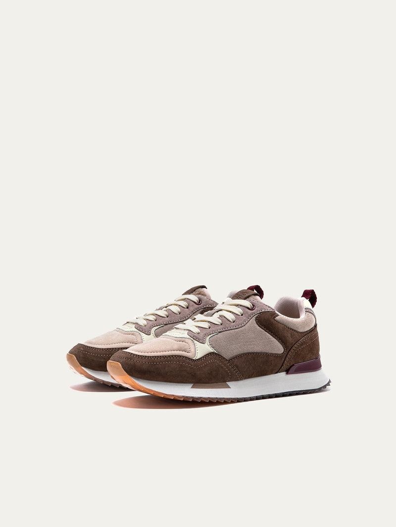 Women's Hoff City Nantes Sneakers Dark Brown Grey | STA9838BZ