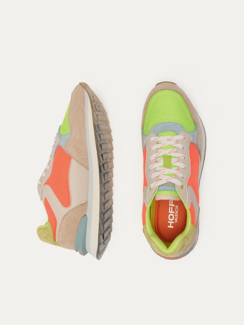 Women's Hoff City Valencia Sneakers Green Orange Grey | SPM9670EA